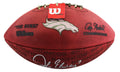 Broncos John Elway Signed Wilson "Duke" Team Showcase Football W/ Case BAS Wit