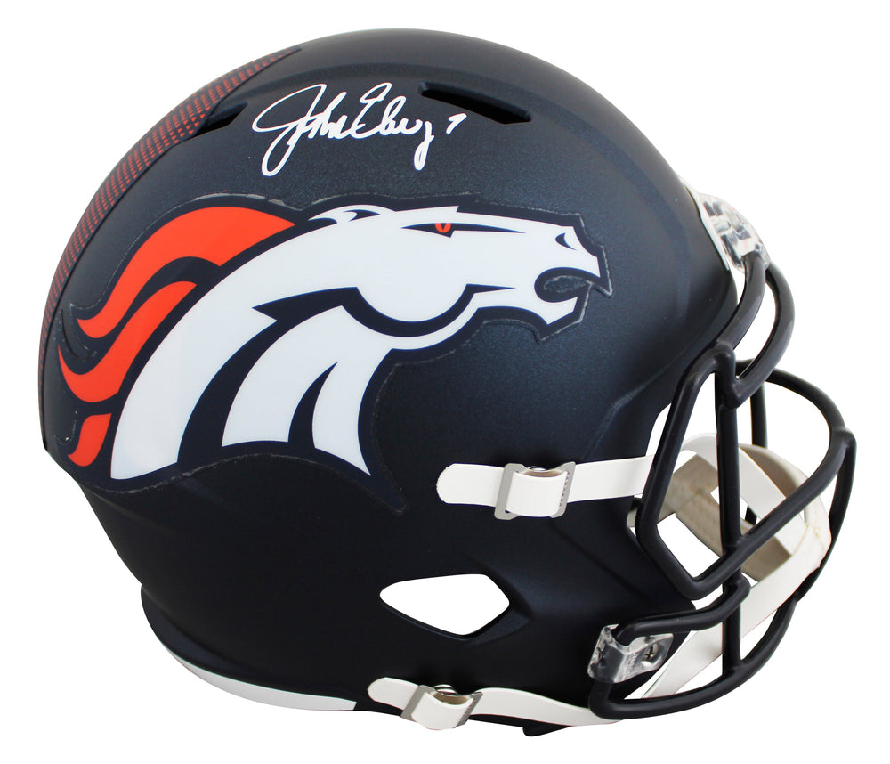 Broncos John Elway Authentic Signed Full Size Speed Rep Helmet BAS Witnessed