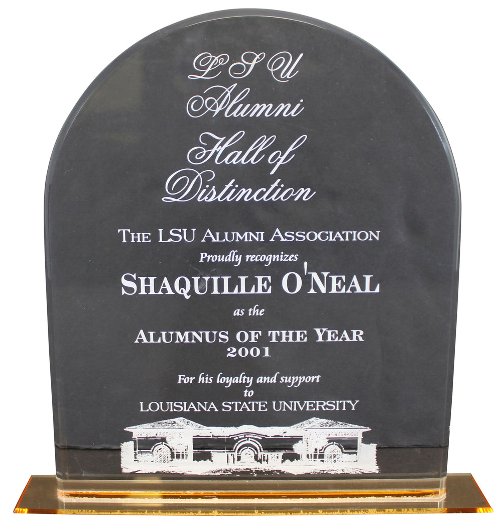 LSU Shaquille O'Neal 12 Inch 2001 LSU Alumnus of the Year Trophy Un-signed