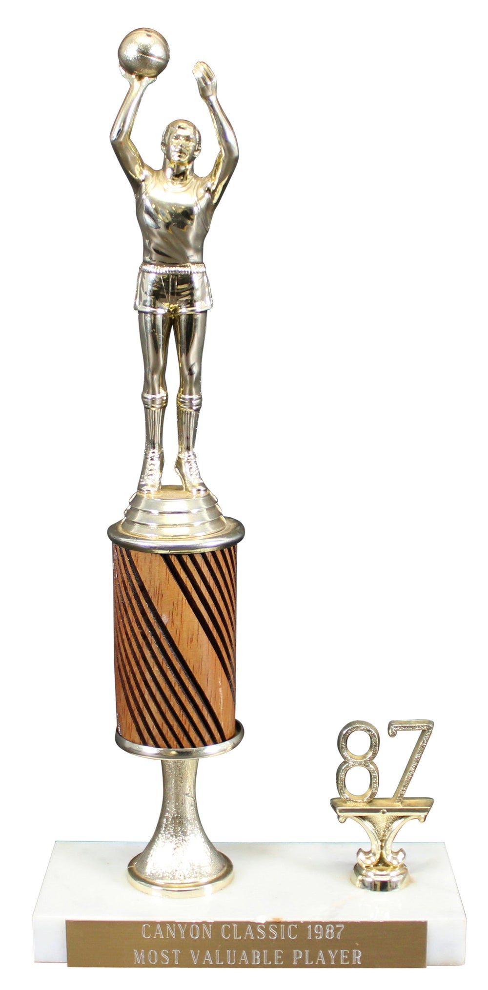 Shaquille O'Neal 13 Inch 1987 High School Canyon Classic MVP Trophy Un-signed