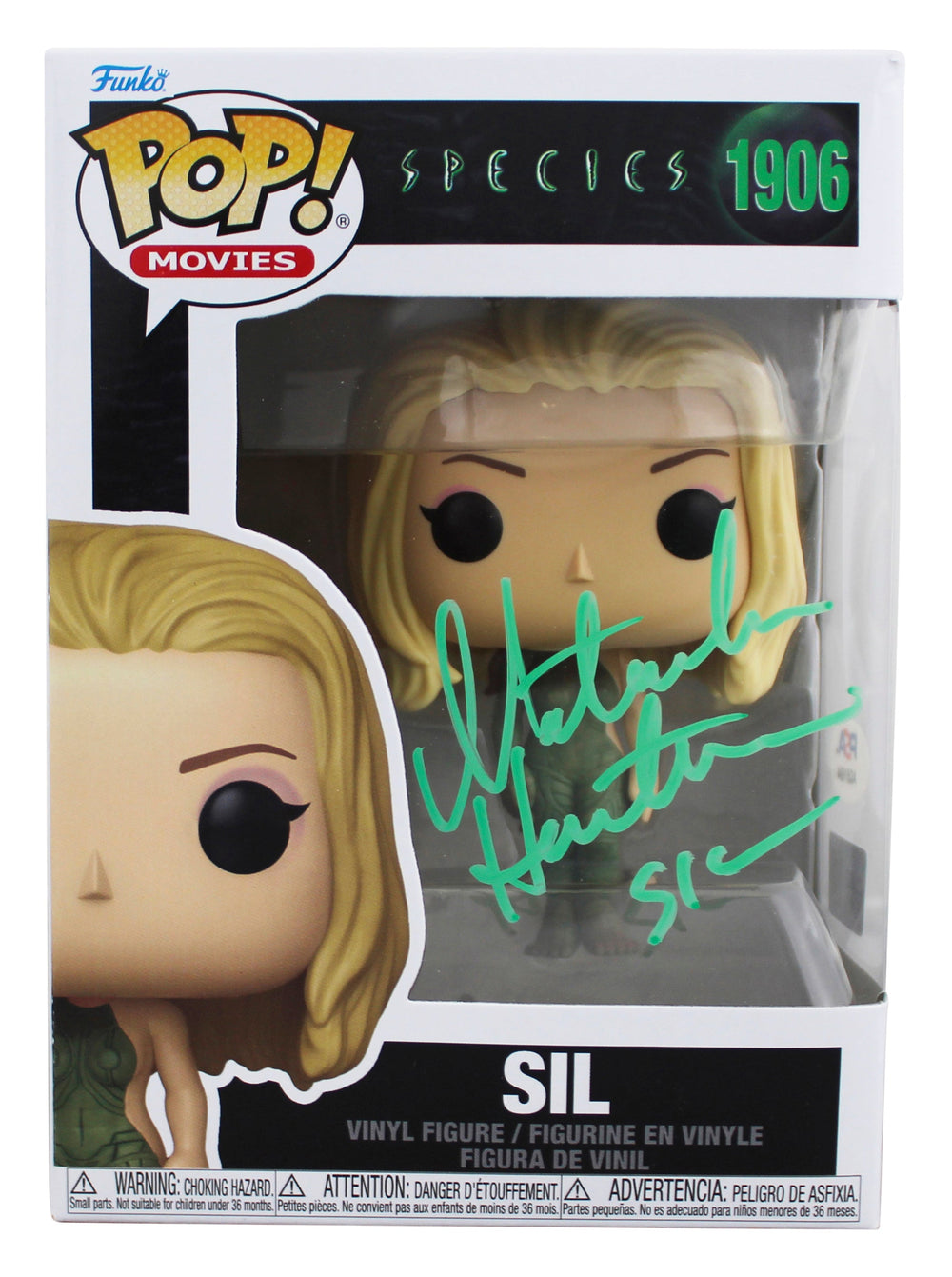Natasha Henstridge Species "Sil" Signed #1906 Funko Pop Figure PSA/DNA #AQ51694