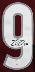 Nathan MacKinnon Authentic Signed Maroon Pro Style Framed Jersey Autographed JSA