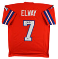 John Elway Authentic Signed Orange Throwback Pro Style Jersey BAS Witnessed 2