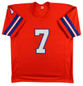 John Elway Authentic Signed Orange Throwback Pro Style Jersey BAS Witnessed 2