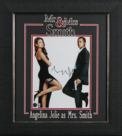Angelina Jolie Mr. & Mrs. Smith Authentic Signed 8x10 Framed Photo BAS #BT04837