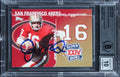 49ers Joe Montana Signed 2008 Topps Dynasties #DYNJM Card Auto 10! BAS Slabbed
