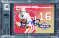 49ers Joe Montana Signed 2008 Topps Dynasties #DYNJM2 Card Auto 10! BAS Slabbed