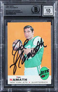 Jets Joe Namath Authentic Signed 1969 Topps #100 Card Auto 10! BAS Slabbed 2