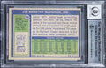 Jets Joe Namath Authentic Signed 1972 Topps #100 Card Auto 10! BAS Slabbed 1