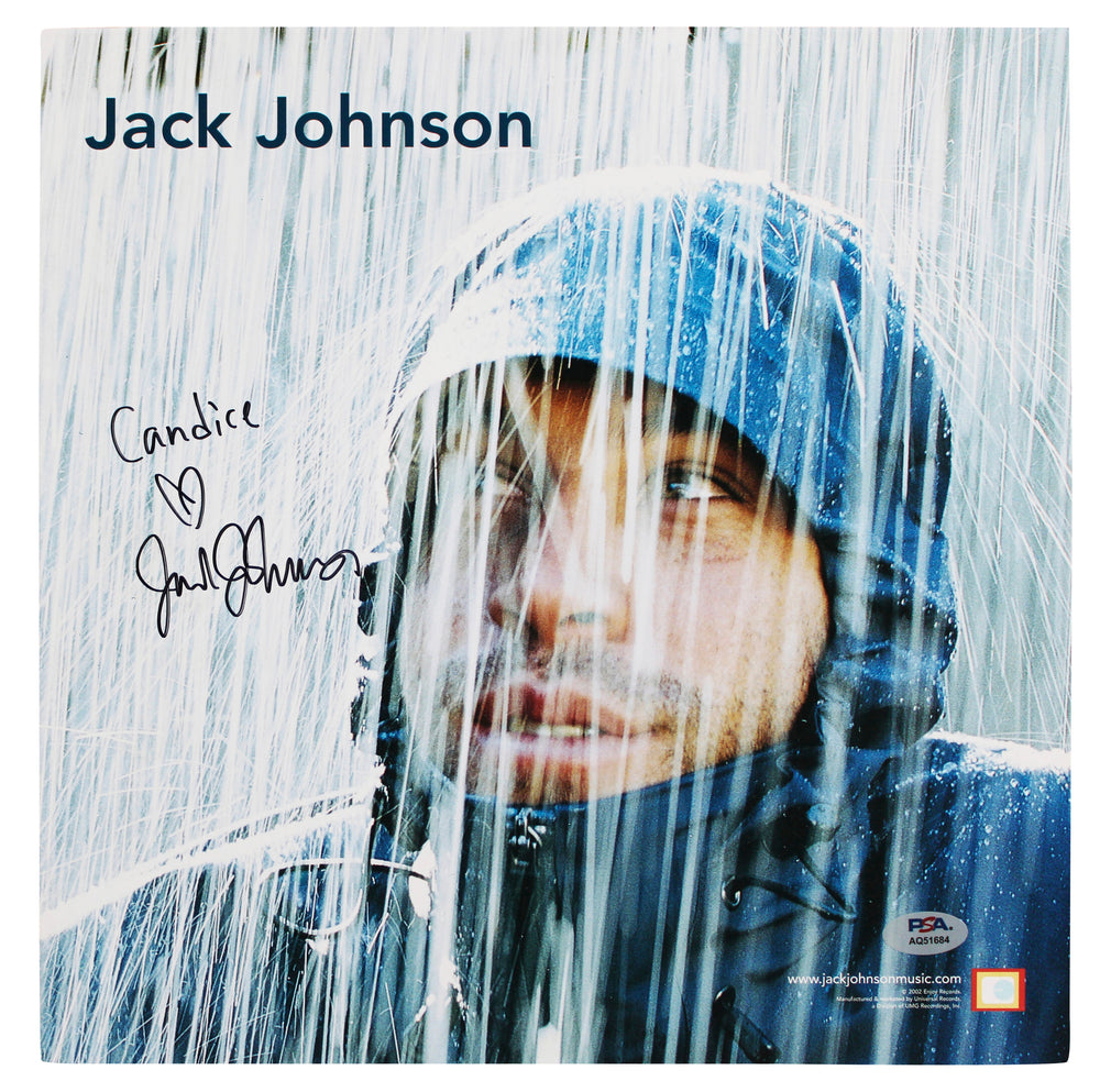 Jack Johnson "Candice" Signed Brushfire Fairytales Album Flat PSA/DNA #AQ51684