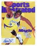 Lakers Magic Johnson Signed February 1996 Sports Illustrated Magazine BAS Wit