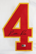 Rashee Rice Authentic Signed White Pro Style Jersey Autographed BAS