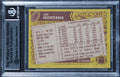49ers Joe Montana Authentic 1986 Topps #156 Card Autographed BAS Slabbed