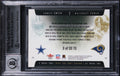 Emmitt Smith & Marshall Faulk Signed 2002 Fleer Genuine #3 Card Auto 10 BAS Slab