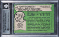 Cowboys Tony Dorsett "ROY 77, HOF 94" Signed 1978 Topps #315 RC Card BAS Slab 4