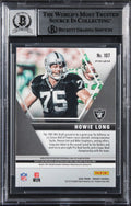 Howie Long Signed 2020 Panini Mosaic Reactive Gold #107 Card Auto 10! BAS Slab
