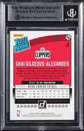 Shai Gilgeous-Alexander Signed 2018 Donruss #162 Rated Rookie Card BAS Slabbed 4