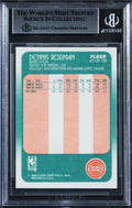 Pistons Dennis Rodman Authentic Signed 1988 Fleer #43 Rookie Card BAS Slabbed