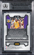Magic Shaquille O'Neal Signed 2023 Panini Prizm #181 Card Auto 10! BAS Slabbed