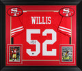 Patrick Willis "HOF 24" Signed Red Pro Style Framed Jersey BAS Witnessed 2