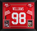 Mykel Williams Authentic Signed Red Pro Style Framed Jersey BAS Witnessed