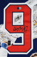 Wayne Gretzky Signed Hand Painted LE 1/1 William Zavala CCM Framed Jersey BAS