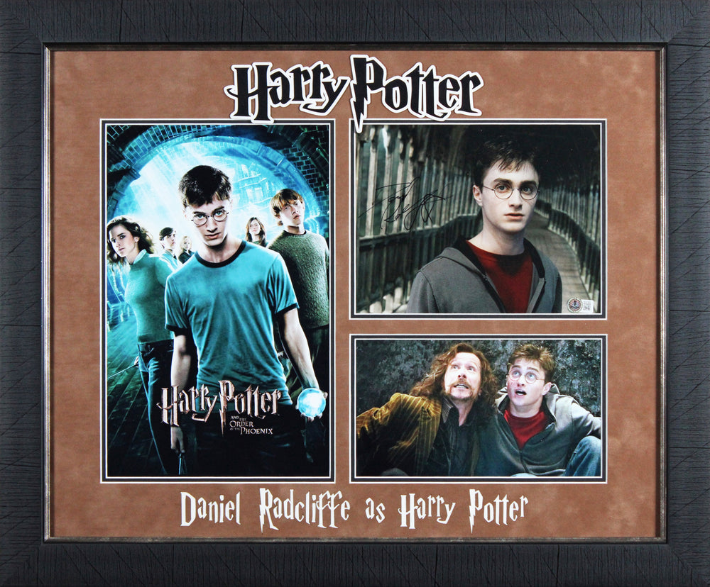 Daniel Radcliffe Harry Potter & Order Of The Phoenix Signed Framed Photo BAS 1