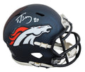 Broncos Ed McCaffrey Authentic Signed Speed Mini Helmet W/ Case BAS Witnessed 2