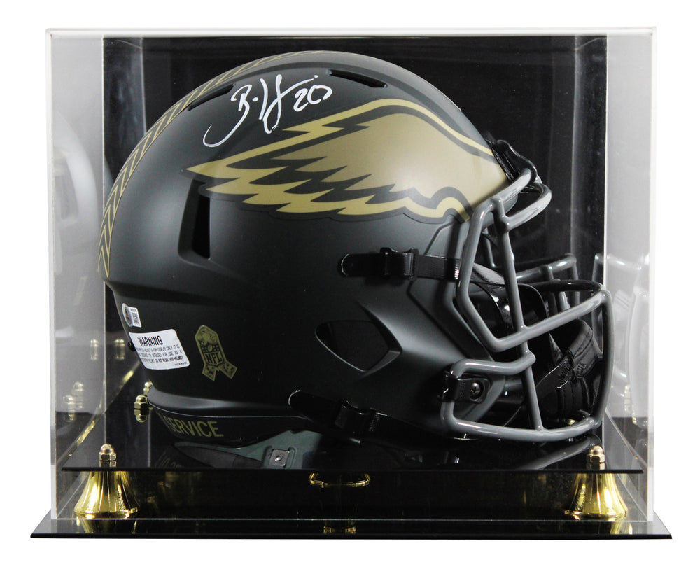 Eagles Brian Dawkins Signed STS IV Full Size Speed Rep Helmet W/ Case BAS Wit