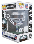 Cowboys Michael Irvin Signed #321 Funko Pop Vinyl Figure BAS Witnessed #3W306721