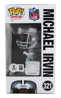 Cowboys Michael Irvin Signed #321 Funko Pop Vinyl Figure BAS Witnessed #3W306721