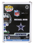 Cowboys Michael Irvin Signed #321 Funko Pop Vinyl Figure BAS Witnessed #3W306721