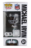 Cowboys Michael Irvin Authentic Signed #321 Funko Pop Vinyl Figure BAS Witnessed