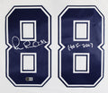 Cowboys Michael Irvin "HOF 2007" Signed White Thanksgiving M&N Jersey BAS Wit