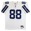 Cowboys Michael Irvin "HOF 2007" Signed White Mitchell & Ness Jersey BAS Witness
