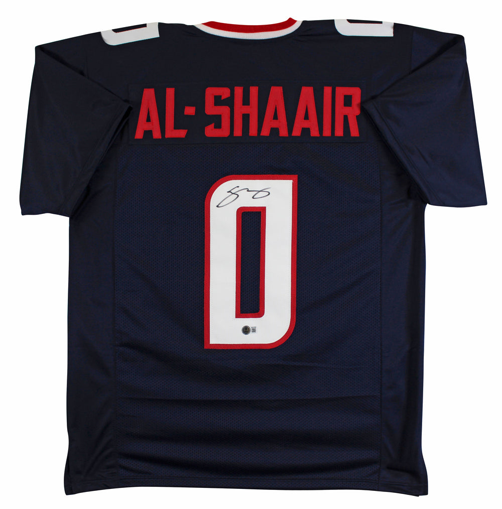Azeez Al-Shaair Authentic Signed Navy Pro Style Jersey Autographed BAS Witnessed