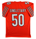 Mike Singletary Authentic Signed Orange Pro Style Jersey Autographed JSA Witness