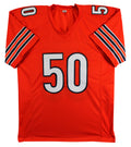 Mike Singletary Authentic Signed Orange Pro Style Jersey Autographed JSA Witness