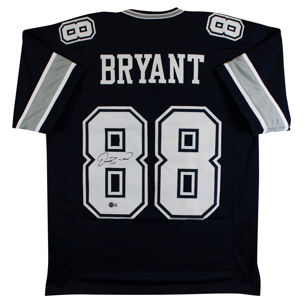 Dez Bryant Authentic Signed Navy Pro Style Jersey Autographed BAS Witnessed