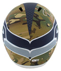 Seahawks DK Metcalf Signed Camo Full Size Speed Rep Helmet W/ Case BAS Witnessed