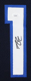 Anthony Edwards Authentic Signed Navy Blue Pro Style Framed Jersey JSA #AV33847