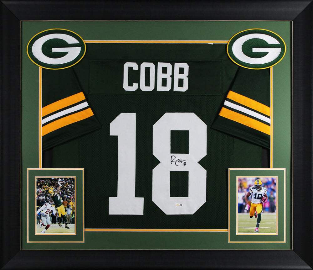 Randall Cobb Authentic Signed Green Pro Style Framed Jersey BAS Witnessed