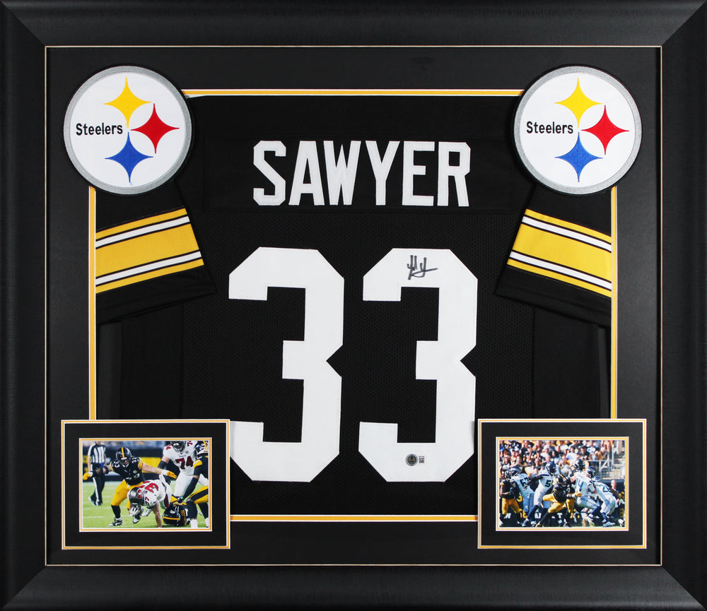 Jack Sawyer Signed Black Throwback Pro Style Framed Jersey BAS Witnessed