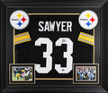 Jack Sawyer Signed Black Throwback Pro Style Framed Jersey BAS Witnessed