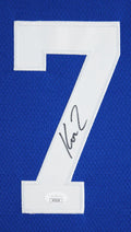Duke Kon Knueppel Authentic Signed Blue Pro Style Jersey JSA #AY03218
