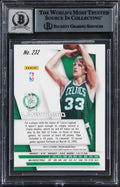 Celtics Larry Bird Signed 2014 Panini Prizm #232 Card Auto Grade 10! BAS Slabbed