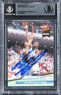 Magic Shaquille O'Neal Authentic Signed 1992 Ultra #328 Rookie Card BAS Slabbed