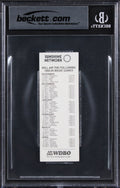 Shaquille O'Neal Signed 1993 Magic VS Cavs Ticket Stub Card Auto 10! BAS Slabbed