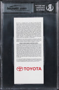 Shaquille O'Neal Signed 4/2/13 #34 Retirement Ticket Stub Card Auto 10! BAS Slab