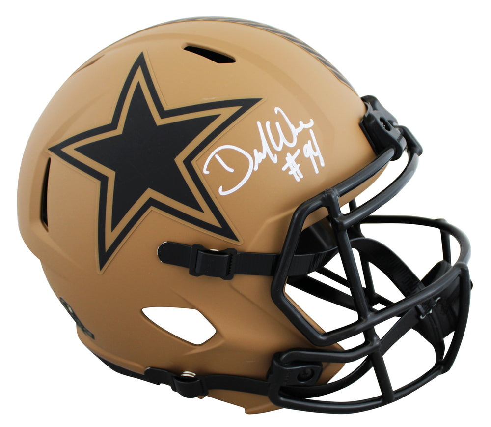 Cowboys DeMarcus Ware Signed STS II Full Size Speed Rep Helmet BAS Witnessed